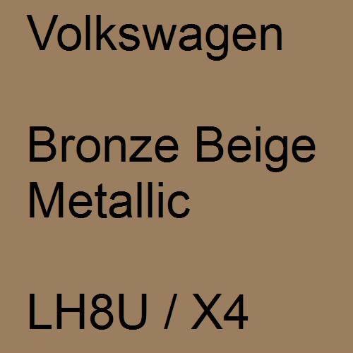 Volkswagen, Bronze Beige Metallic, LH8U / X4.